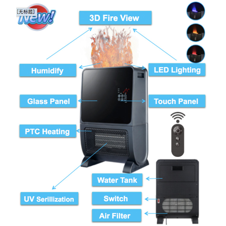 PTC heater with UV sterilization function-2