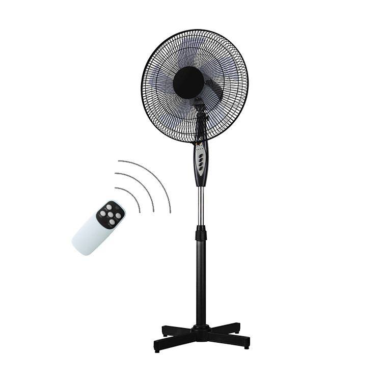 16 inch cross base stand fan with remote